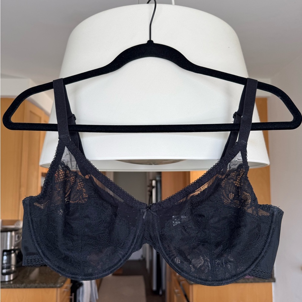 SHECURVE-Full Coverage Lace Minimizer Bra - Petal